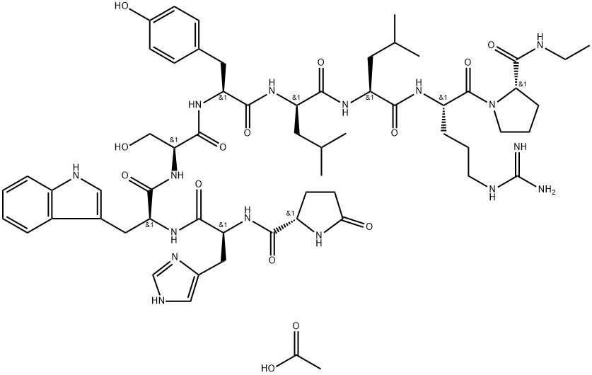 leuprorelin acetate structural formula